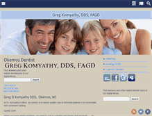 Tablet Screenshot of okemosdentist.net